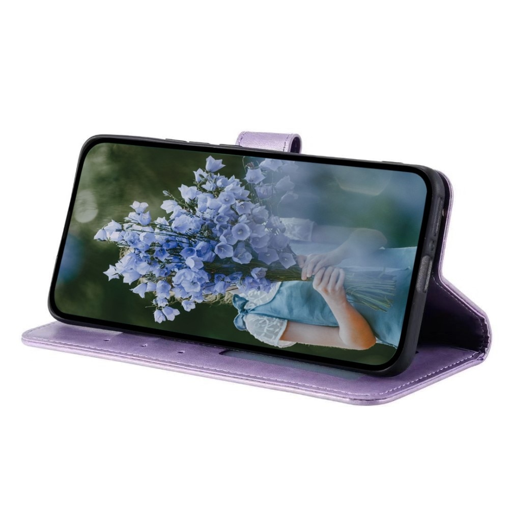 Funda de Cuero Mandala Samsung Galaxy S23 violeta