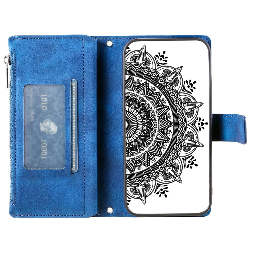 Funda Mandala tipo billetera Samsung Galaxy S23 azul