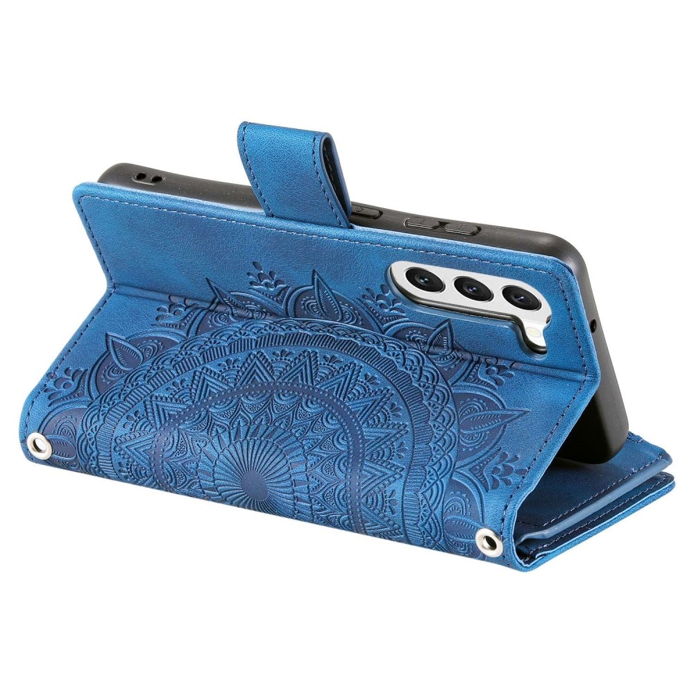 Funda Mandala tipo billetera Samsung Galaxy S23 azul