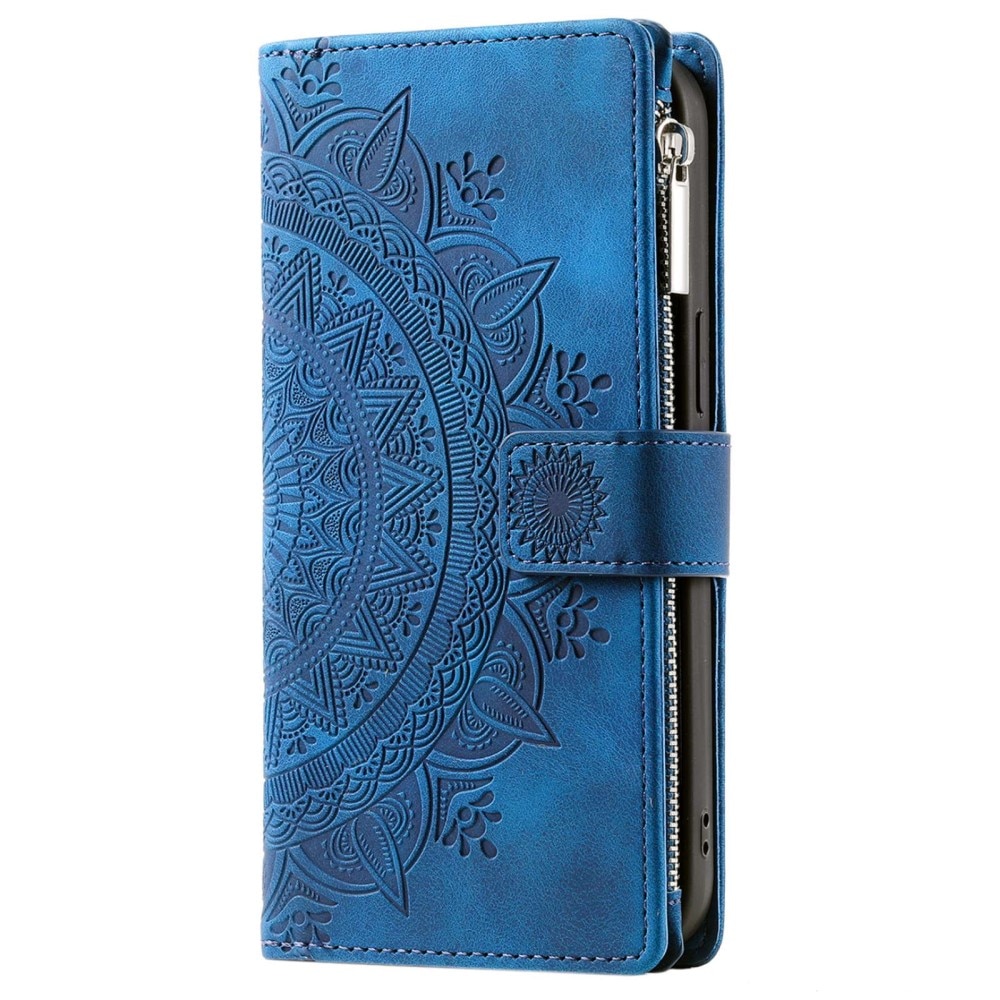 Funda Mandala tipo billetera Samsung Galaxy S23 azul
