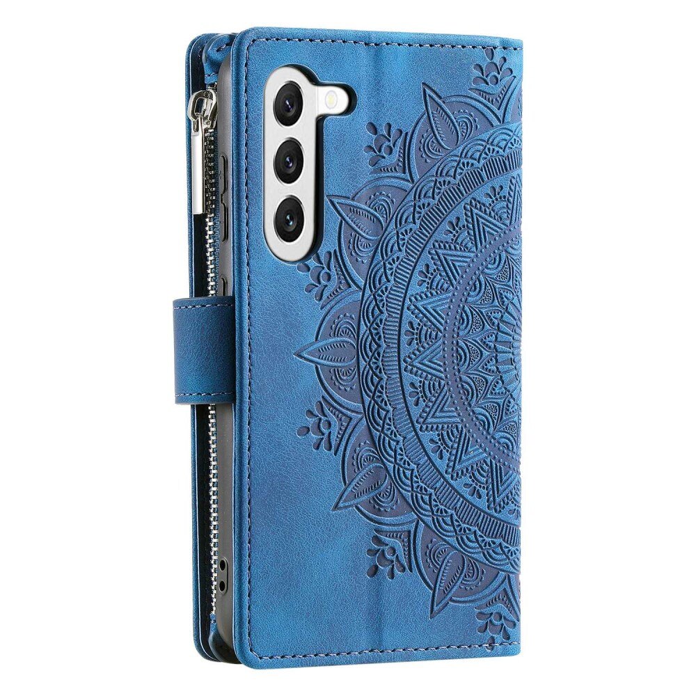 Funda Mandala tipo billetera Samsung Galaxy S23 azul