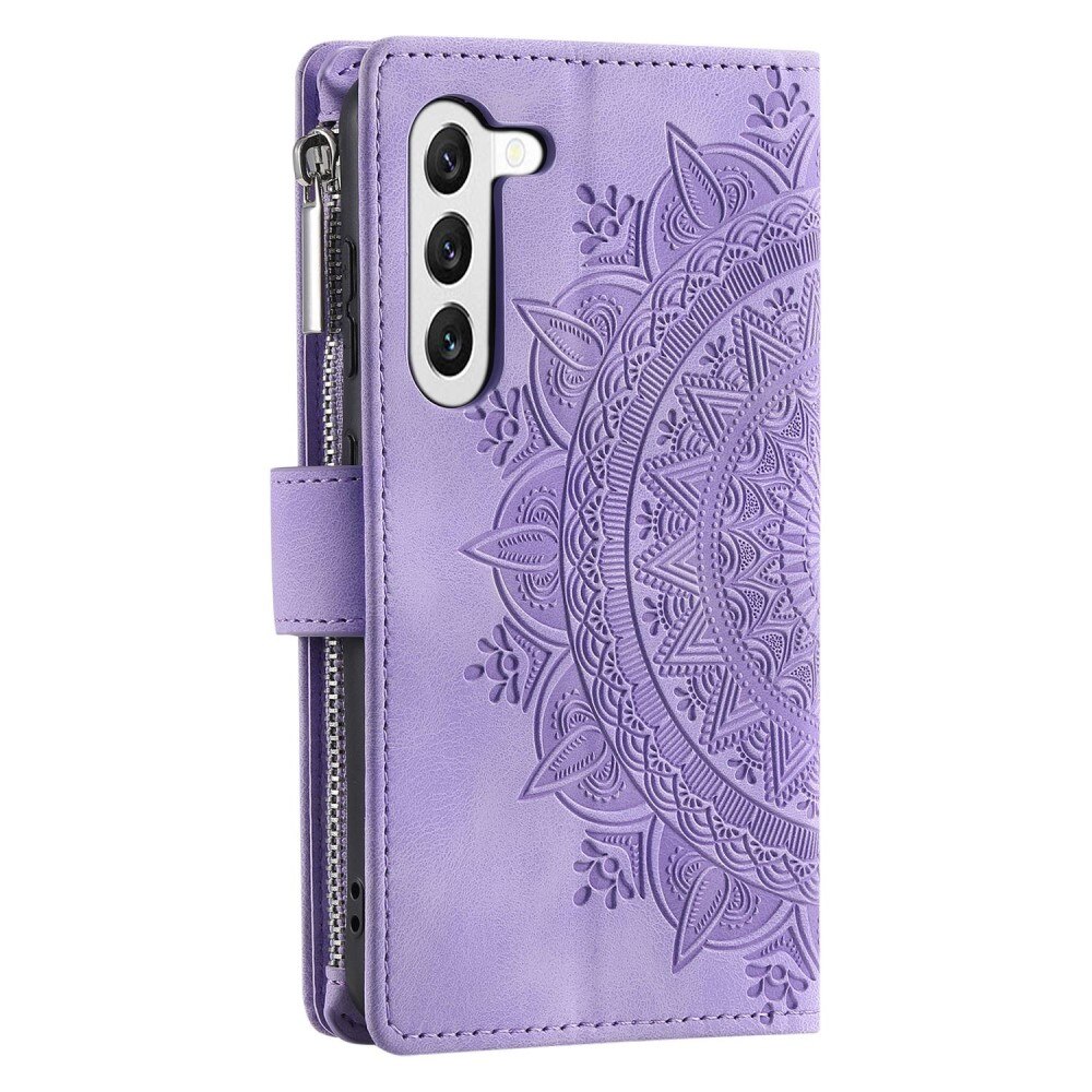 Funda Mandala tipo billetera Samsung Galaxy S23 violeta