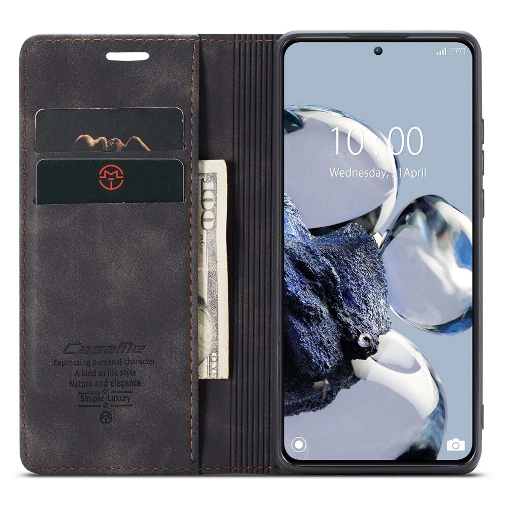 Funda delgada con solapa Xiaomi 12T/12T Pro Negro