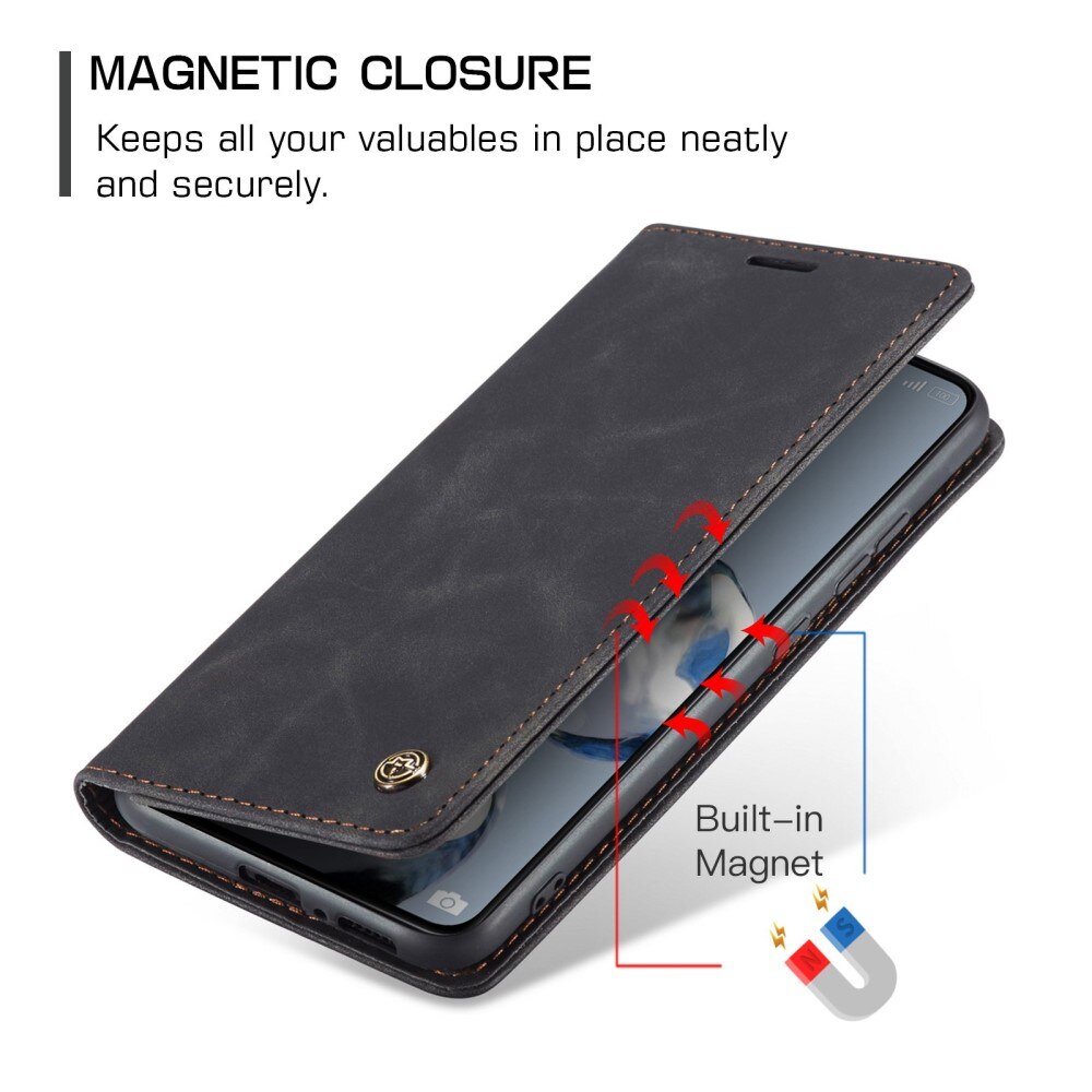 Funda delgada con solapa Xiaomi 12T/12T Pro Negro
