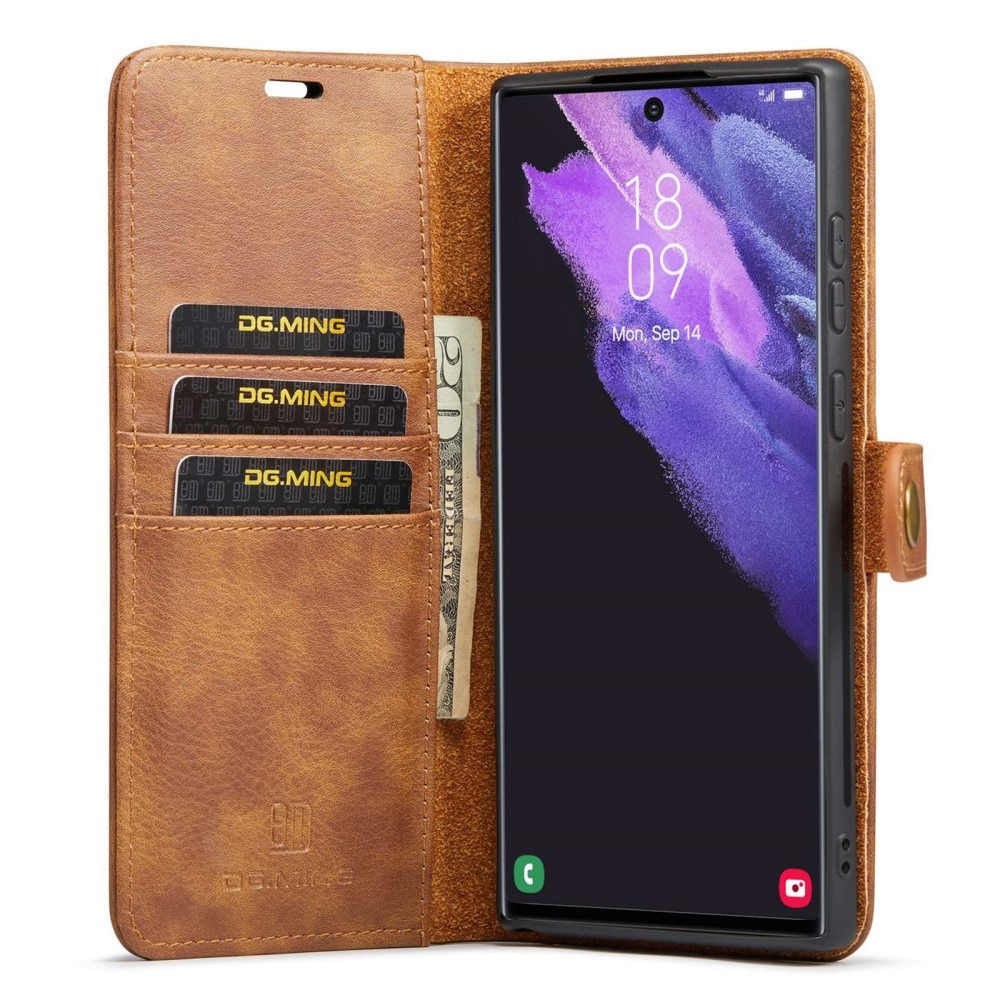 Cartera Magnet Wallet Samsung Galaxy S23 Ultra Cognac