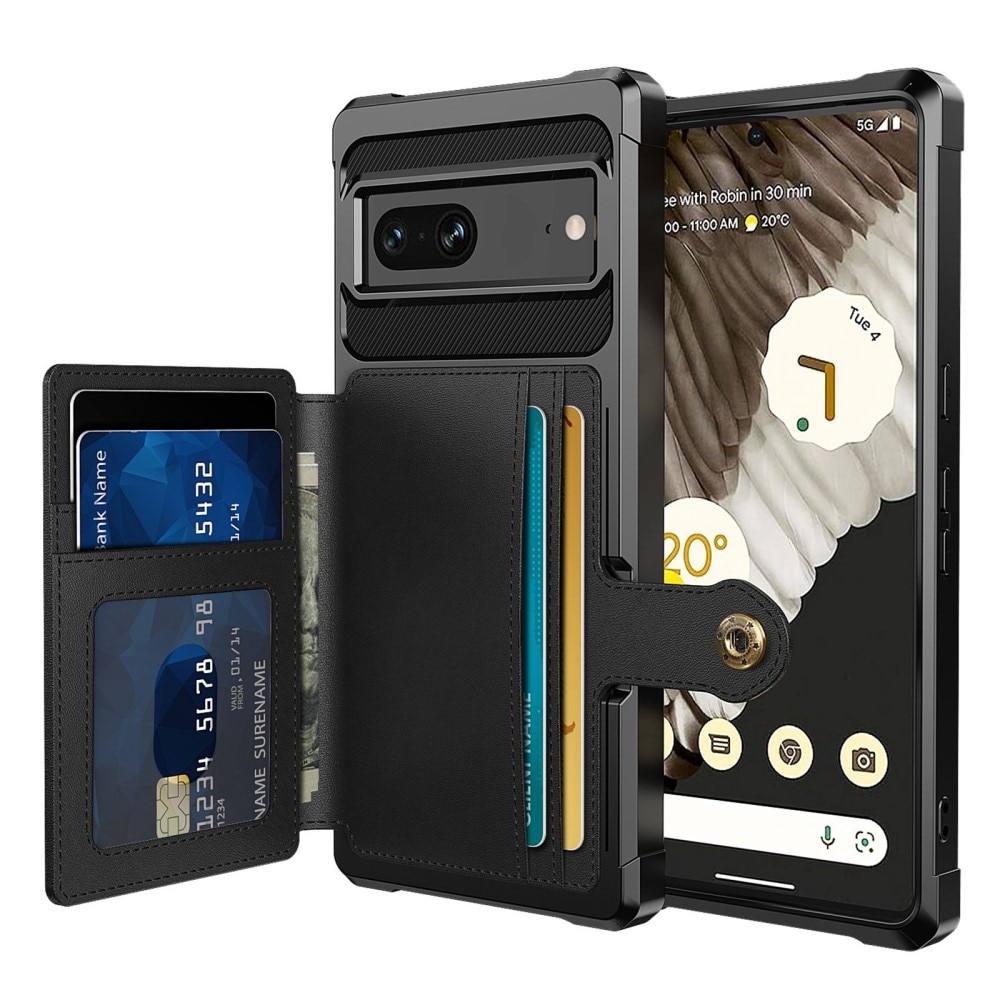 Funda con tarjetero Tough Multi-slot Google Pixel 7 negro