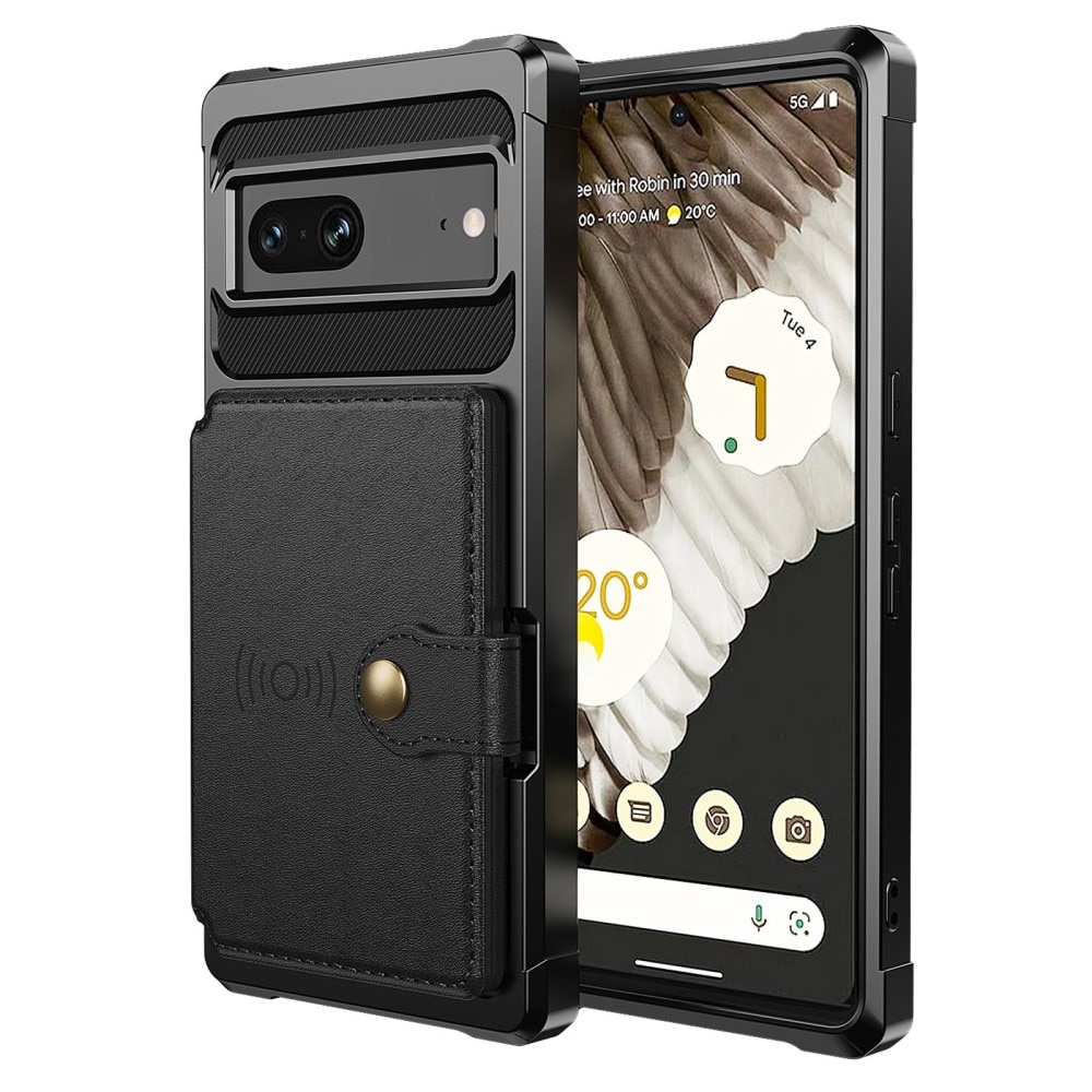 Funda con tarjetero Tough Multi-slot Google Pixel 7 negro