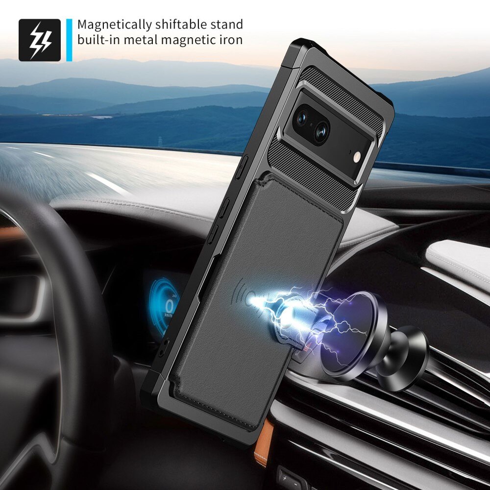 Funda con tarjetero Tough Multi-slot Google Pixel 7 Negro