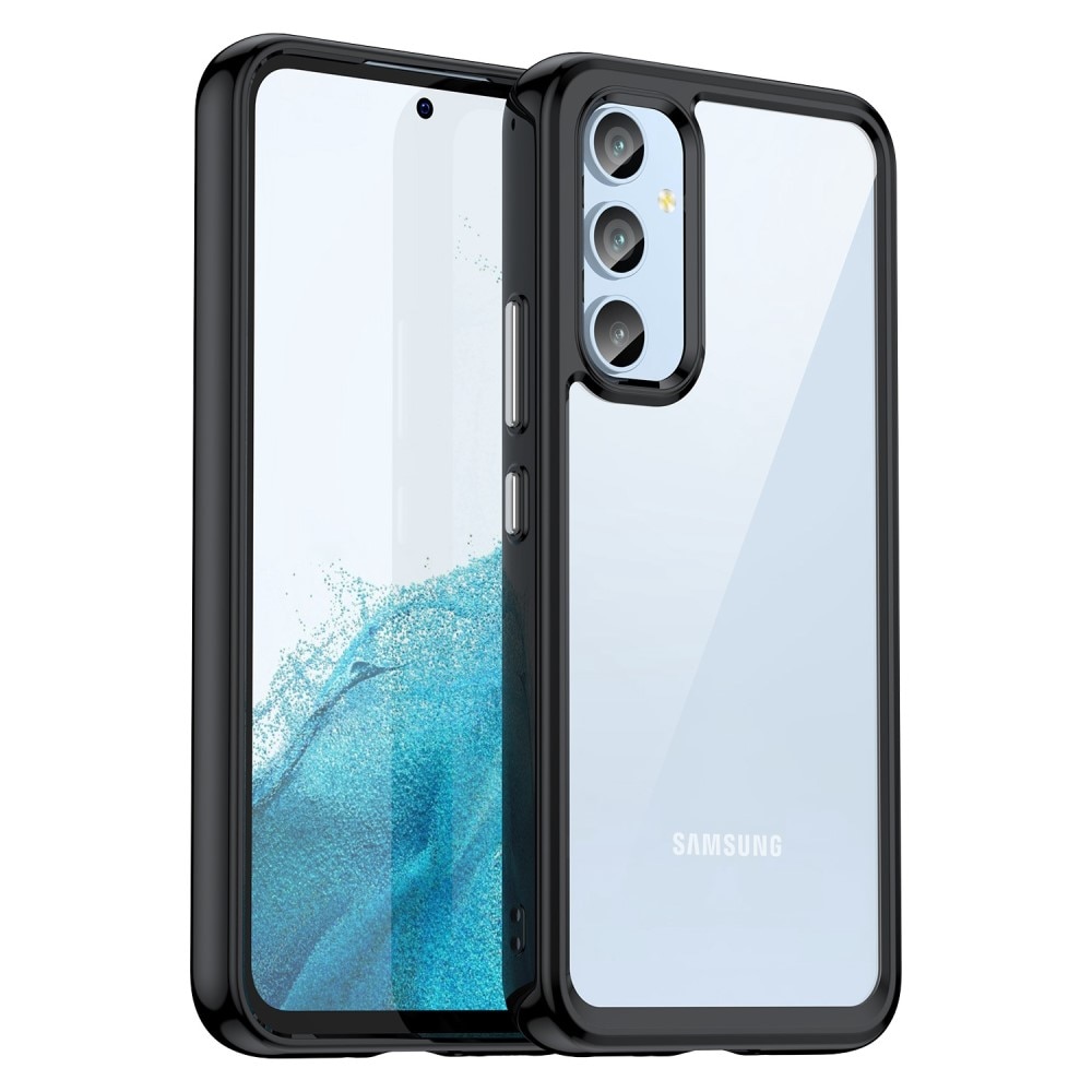 Funda híbrida Crystal Hybrid para Samsung Galaxy A54, negro