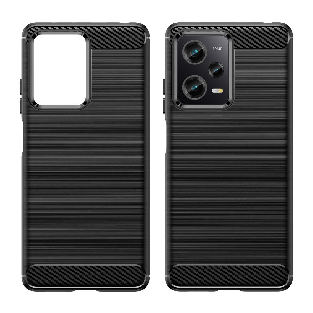 Funda TPU Brushed Xiaomi Redmi Note 12 Pro 5G Black