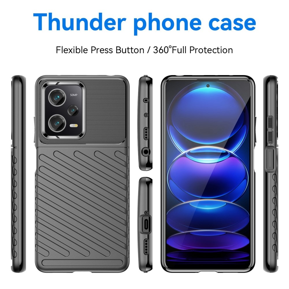 Funda Thunder TPU Xiaomi Redmi Note 12 Pro 5G negro