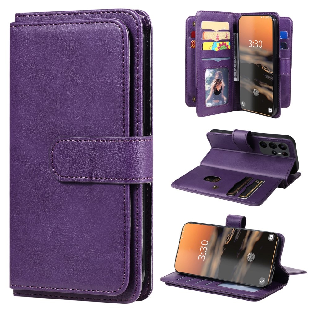 Funda cartera Multi-slot Samsung Galaxy S23 Ultra, violeta