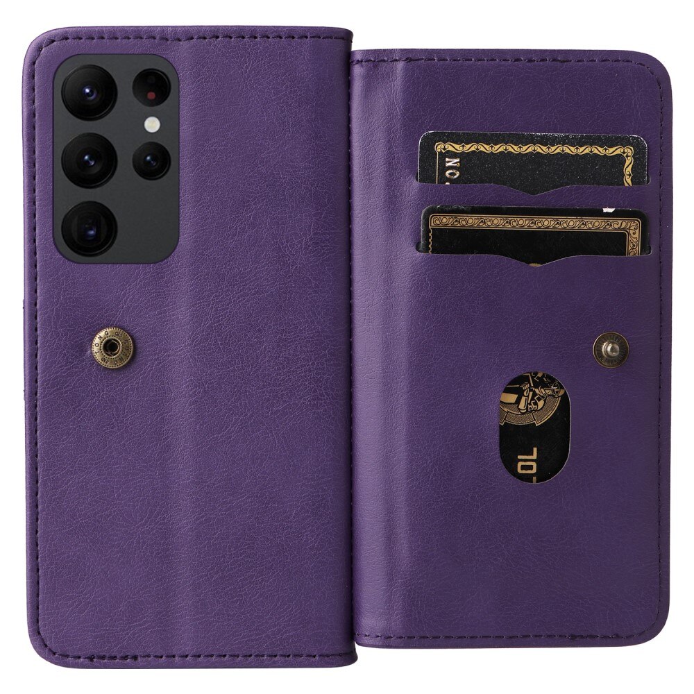 Funda cartera Multi-slot Samsung Galaxy S23 Ultra, violeta