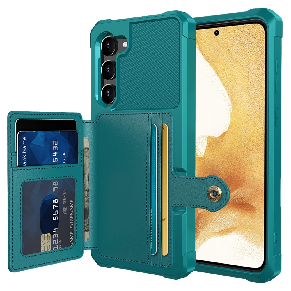 Funda con tarjetero Tough Multi-slot Samsung Galaxy S23 verde