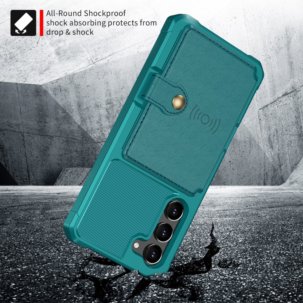 Funda con tarjetero Tough Multi-slot Samsung Galaxy S23 verde