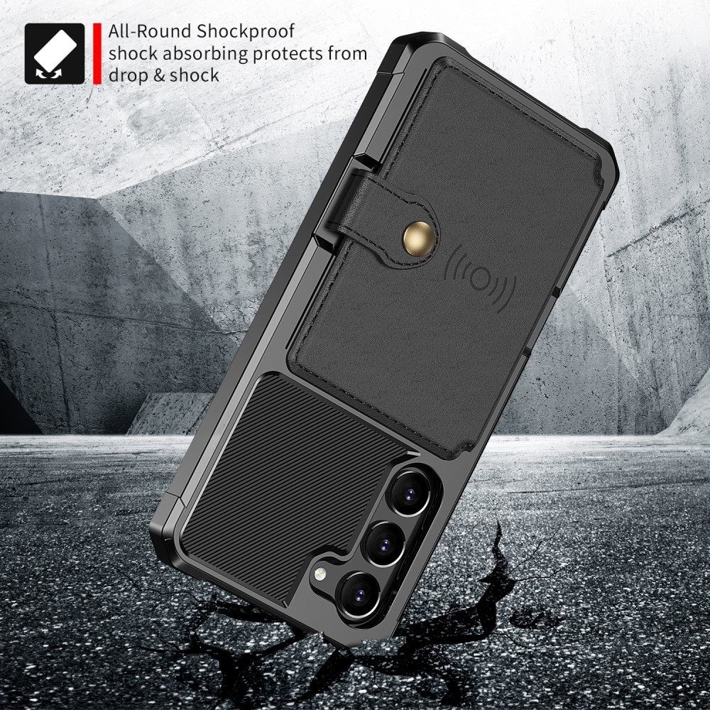Funda con tarjetero Tough Multi-slot Samsung Galaxy S23 Plus Negro