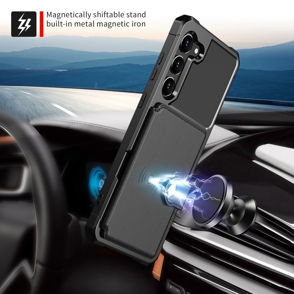 Funda con tarjetero Tough Multi-slot Samsung Galaxy S23 Plus Negro