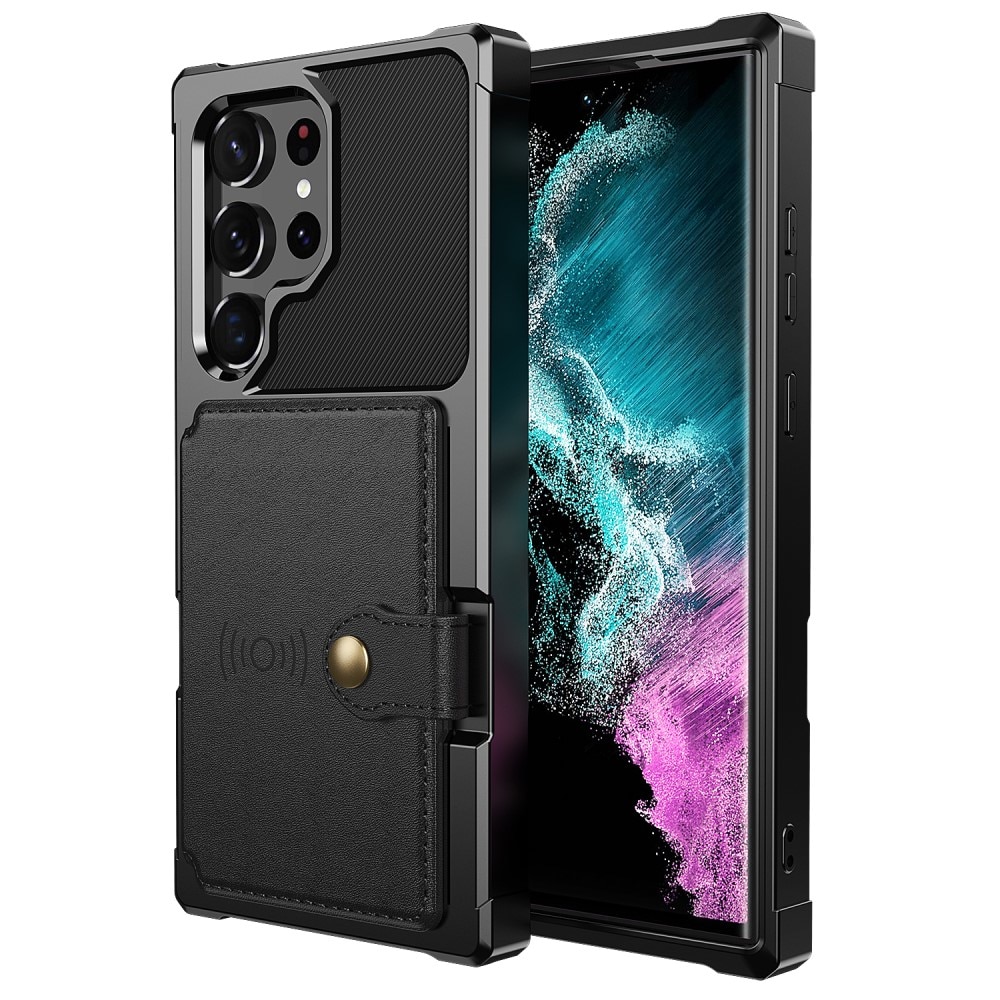 Funda con tarjetero Tough Multi-slot Samsung Galaxy S23 Ultra Negro