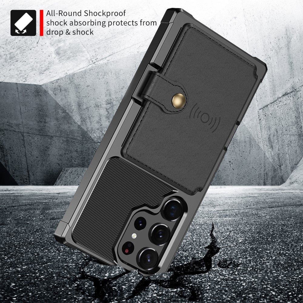 Funda con tarjetero Tough Multi-slot Samsung Galaxy S23 Ultra Negro
