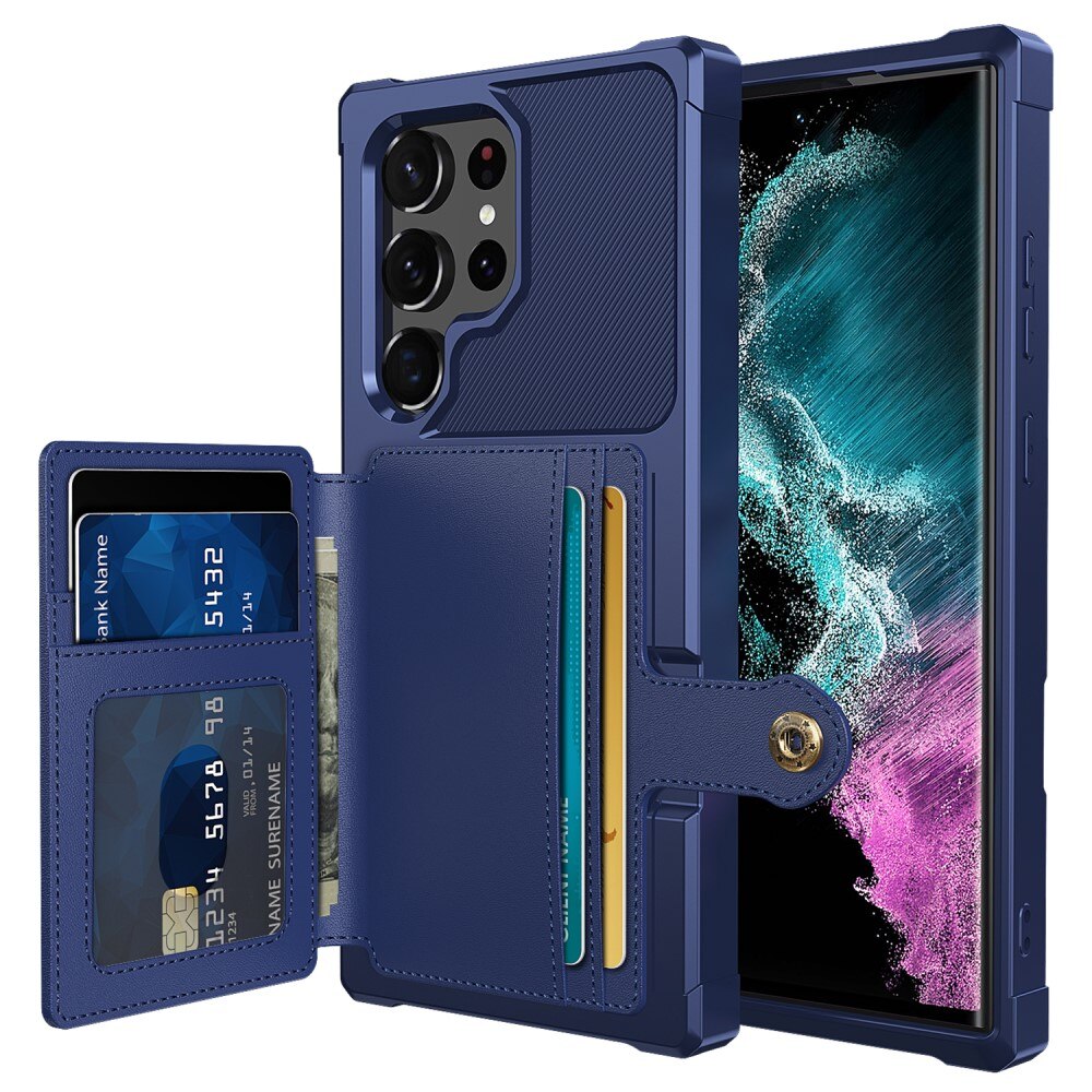 Funda con tarjetero Tough Multi-slot Samsung Galaxy S23 Ultra Azul