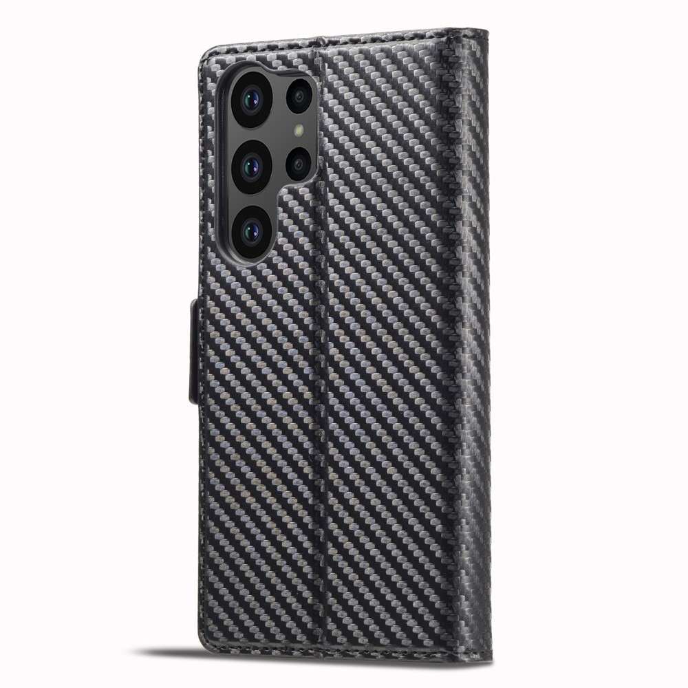 Funda tipo cartera Samsung Galaxy S23 Ultra Fibra de carbon