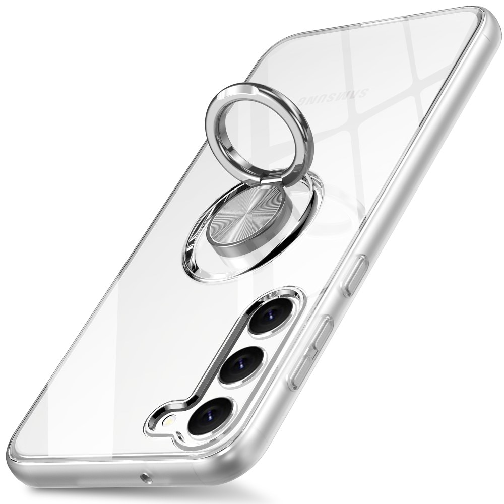 Funda Finger Ring Kickstand Samsung Galaxy S23 transparente