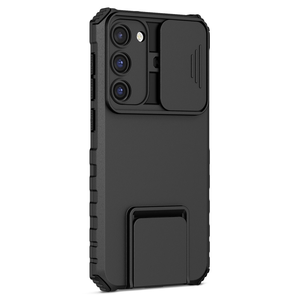 Funda Kickstand con Protector Cámara Samsung Galaxy S23 Negro