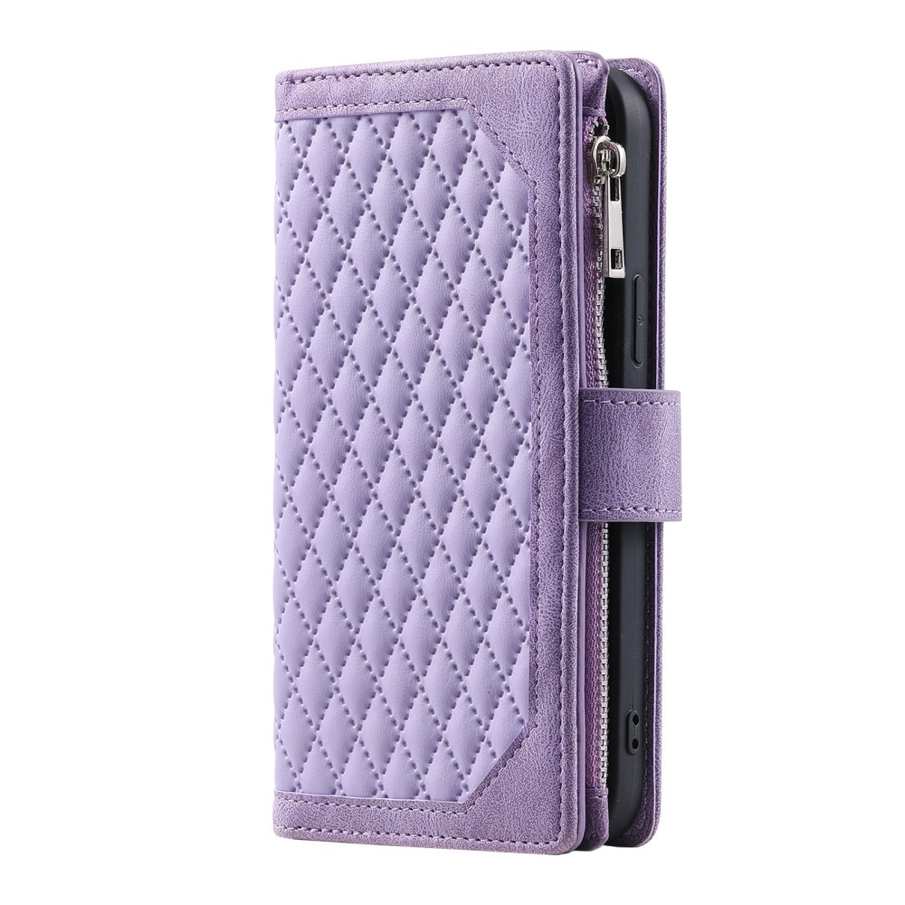 Funda acolchada tipo billetera Samsung Galaxy S23 Ultra violeta