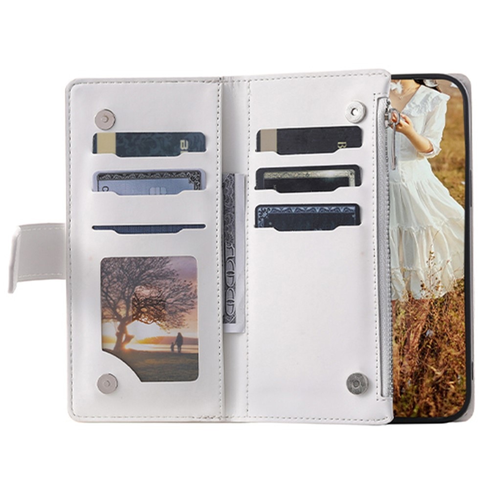 Funda acolchada tipo billetera Samsung Galaxy S23 Ultra Blance