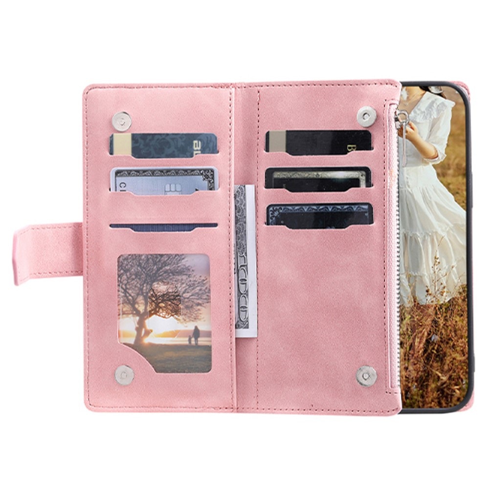 Funda acolchada tipo billetera Samsung Galaxy S23 Rosa