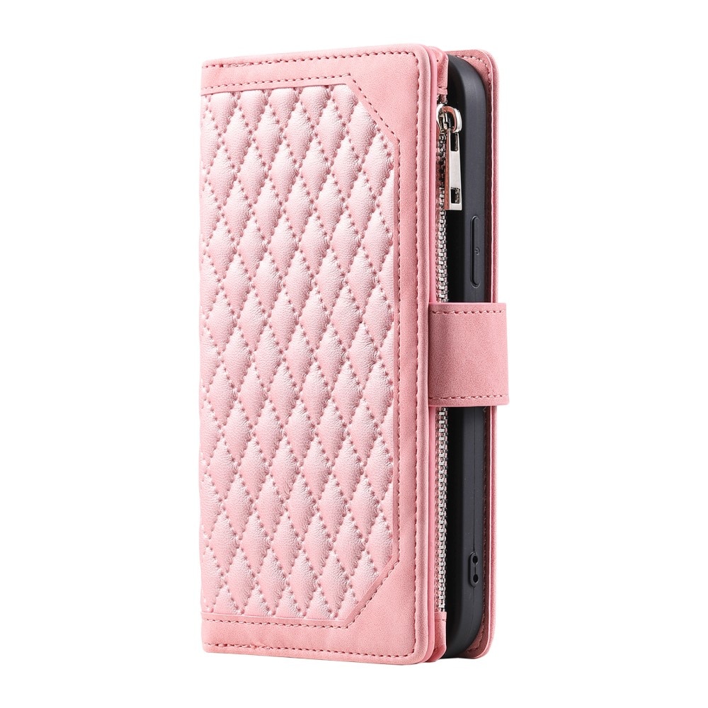 Funda acolchada tipo billetera Samsung Galaxy S23 rosado