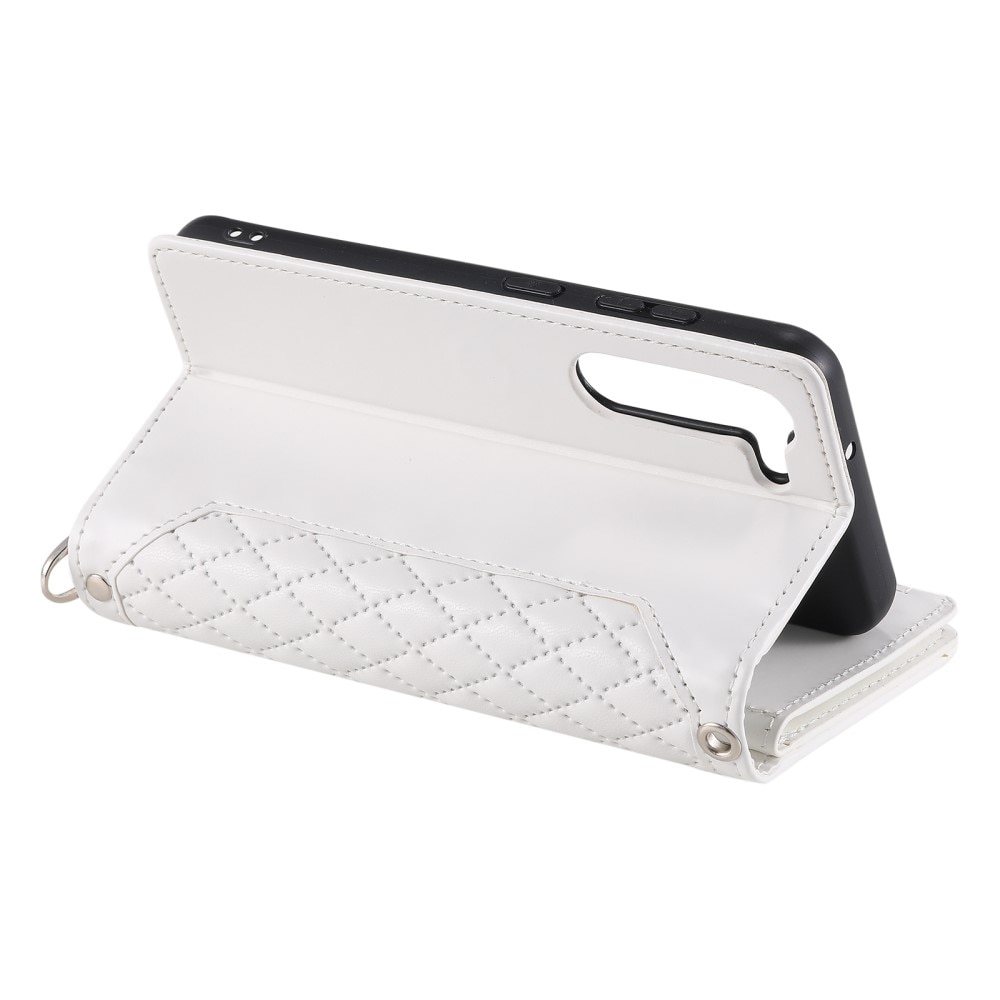 Funda acolchada tipo billetera Samsung Galaxy S23 Blance