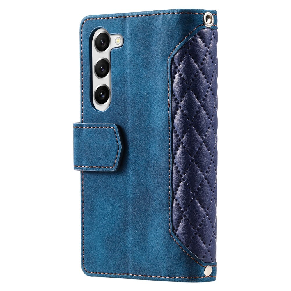 Funda acolchada tipo billetera Samsung Galaxy S23 Plus azul