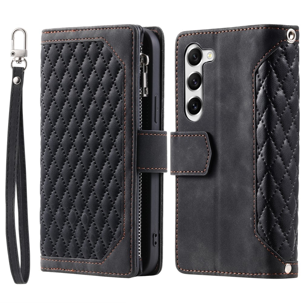 Funda acolchada tipo billetera Samsung Galaxy S23 Plus negro