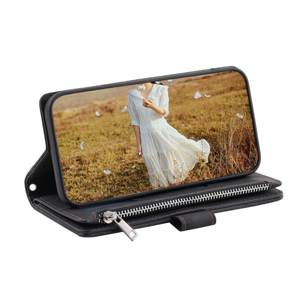 Funda acolchada tipo billetera Samsung Galaxy S23 Plus Negro