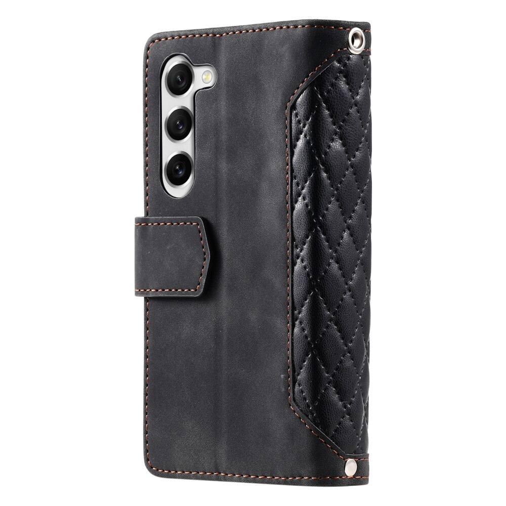 Funda acolchada tipo billetera Samsung Galaxy S23 Plus Negro