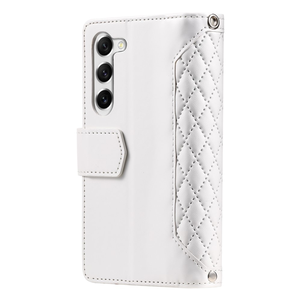 Funda acolchada tipo billetera Samsung Galaxy S23 Plus blanco