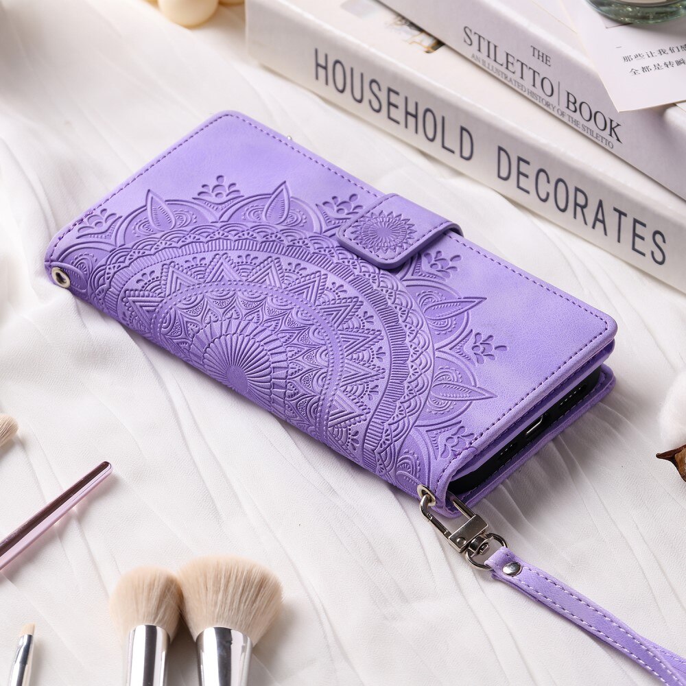 Funda Mandala tipo billetera iPhone 7 Plus/8 Plus violeta