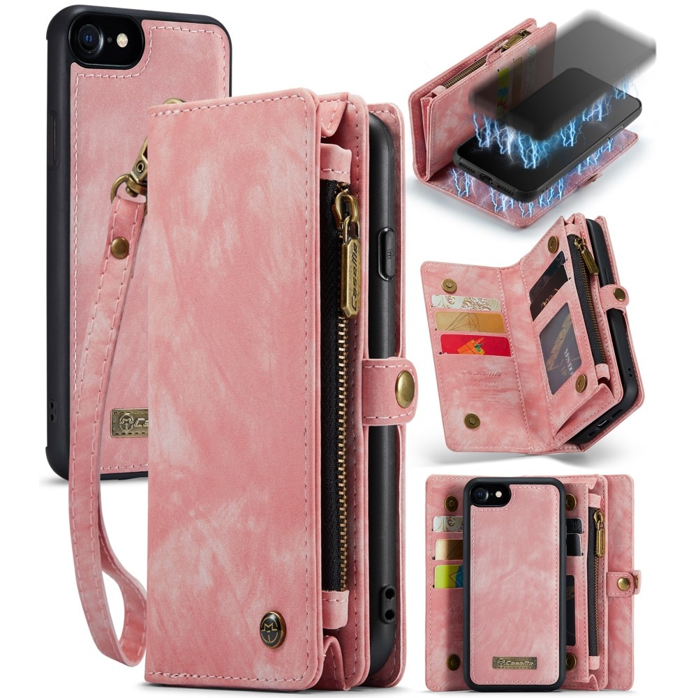 Cartera Multi-Slot iPhone 7/8/SE rosado