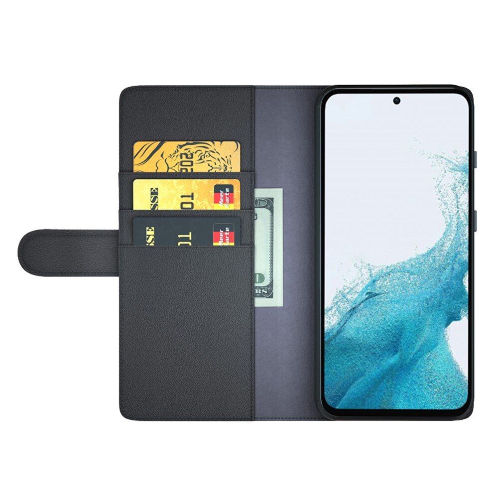 Kit para Samsung Galaxy A54: Funda cartera, protector de pantalla y protector de lente cámara