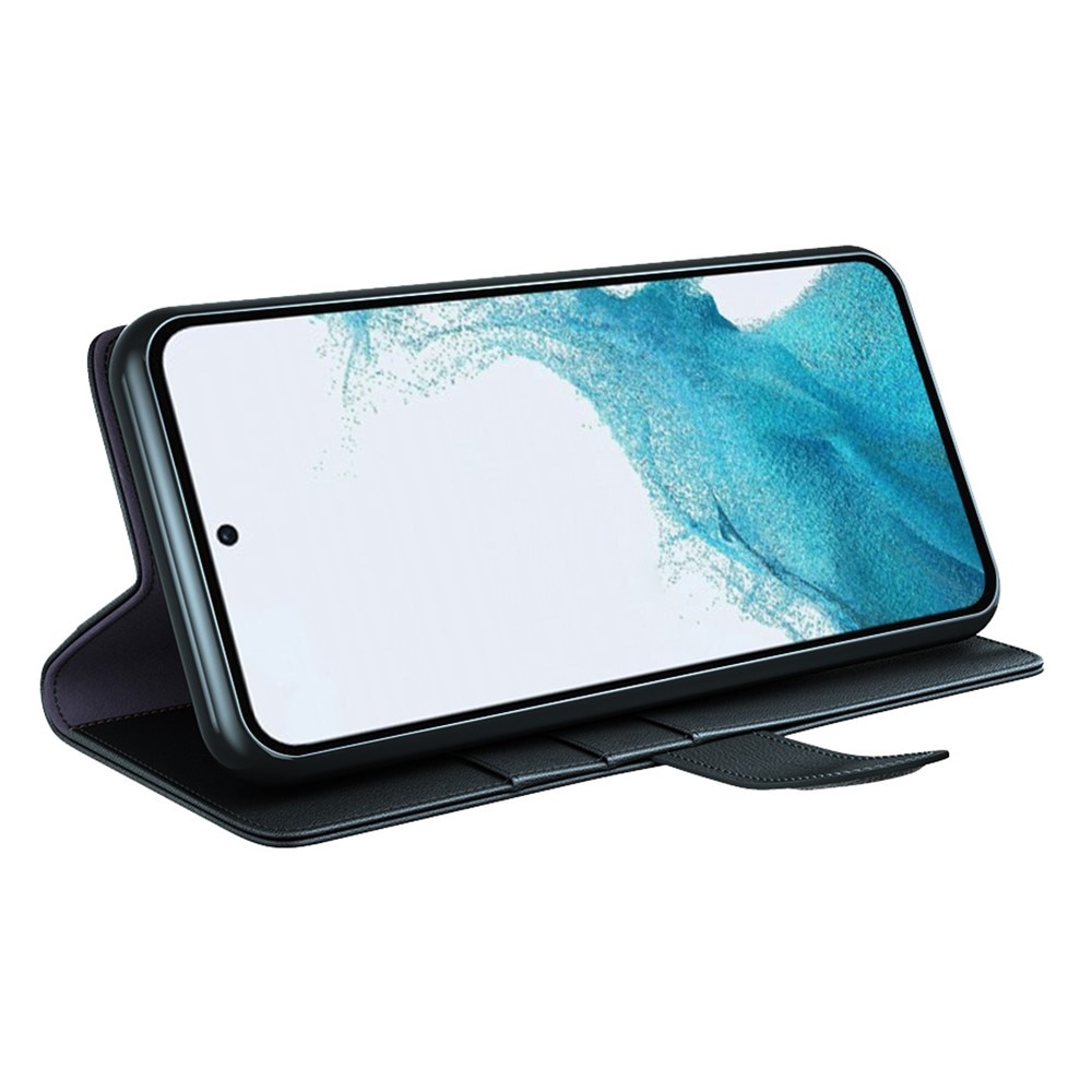 Funda de cuero genuino Samsung Galaxy A34, Negro