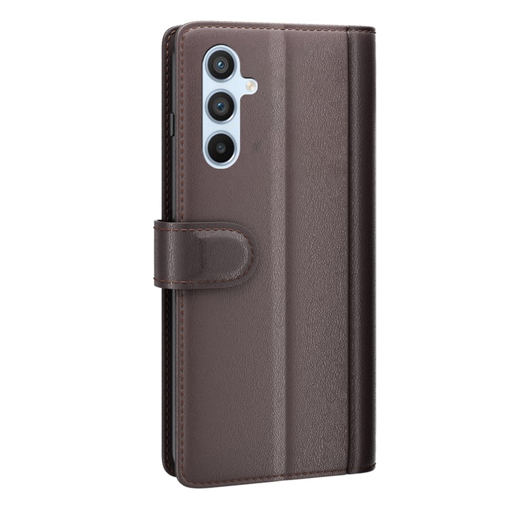 Funda de cuero genuino Samsung Galaxy A54, Marrón