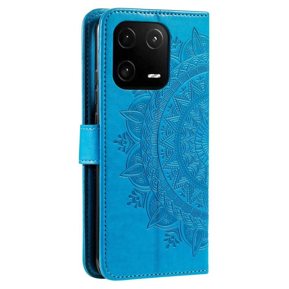 Funda de Cuero Mandala Xiaomi 13 Pro azul