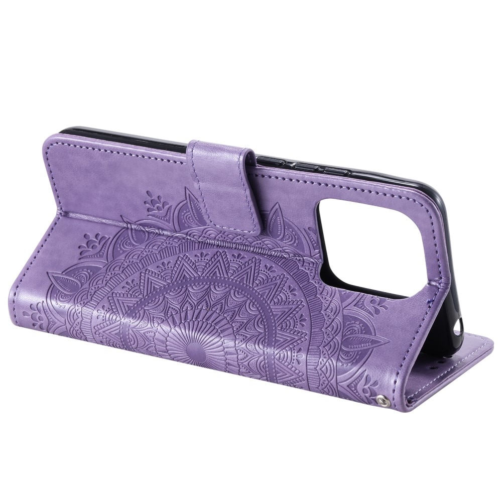 Funda de Cuero Mandala Xiaomi 13 Pro violeta