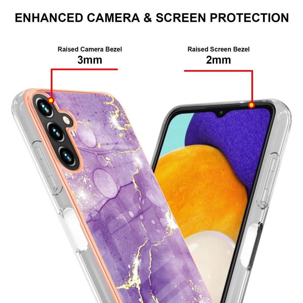 Funda TPU Samsung Galaxy A54 Mármol violeta