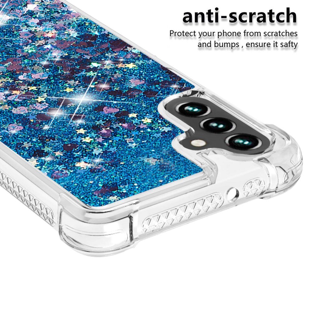 Funda Glitter Powder TPU Samsung Galaxy A54 azul