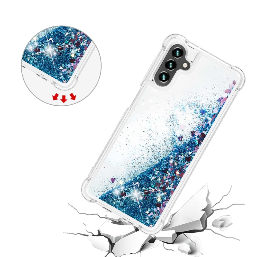 Funda Glitter Powder TPU Samsung Galaxy A54 azul