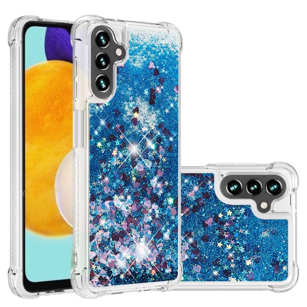 Funda Glitter Powder TPU Samsung Galaxy A54 azul