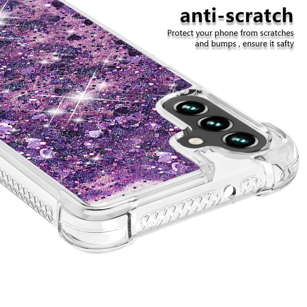 Funda Glitter Powder TPU Samsung Galaxy A54 violeta
