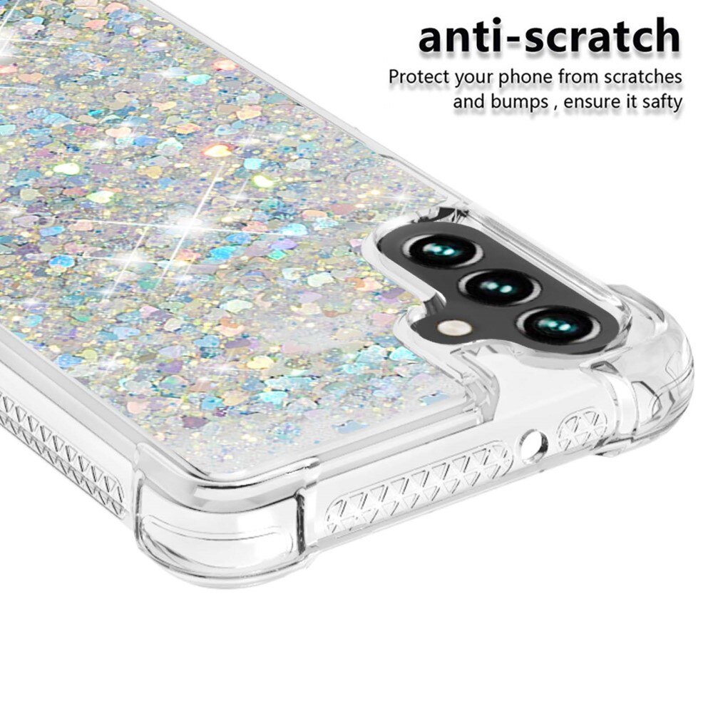 Funda Glitter Powder TPU Samsung Galaxy A54 plata